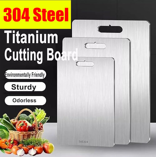 Titanium Cutting Boards for Kitchen Stainless Board 304 Steel