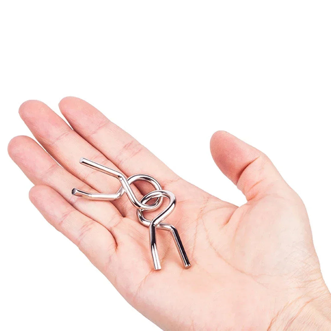 Fun Metal Chinese Ring Puzzle Intelligent Brain Teaser IQ Logic Game