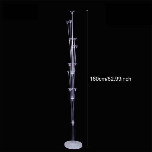 Runtow 1set Birthday Balloon Stand Kit, Balloon Stand With Base And