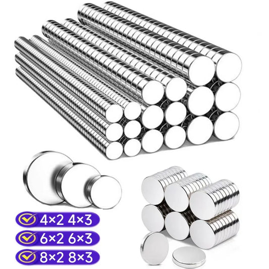 Strong Round Magnets for Fridge, DIY, Projects, Science, Office 4x2