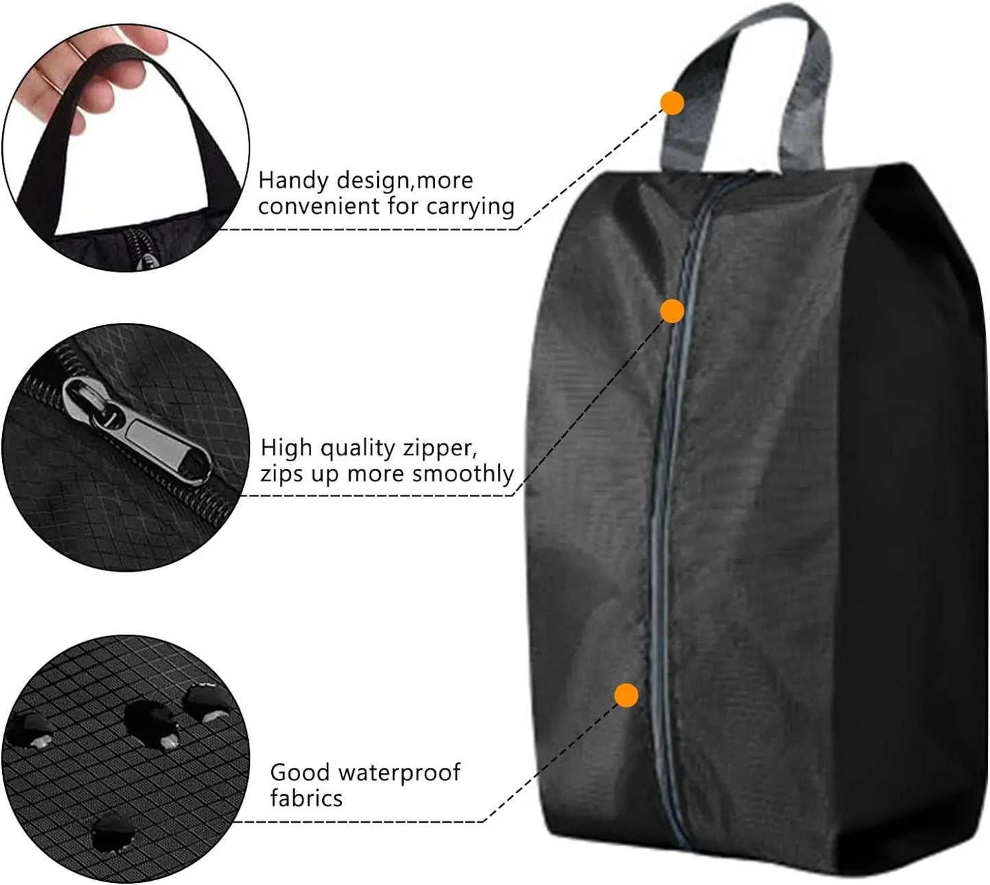 3PCS Shoe Storage Bags Dust-proof Shoe Cover Travel Portable Bag