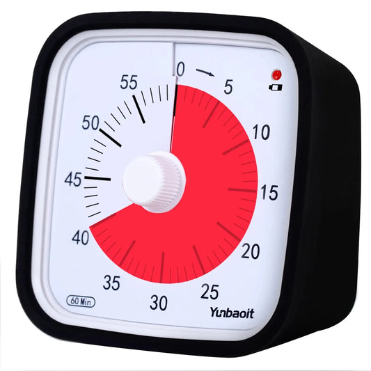 Yunbaoit VT01 Upgraded 60 Minute Visual Timer with Protective Case
