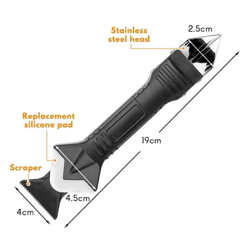 Silicone Scraper Sealant Smooth Remover Tool Set 9 In 1 Floor Caulk