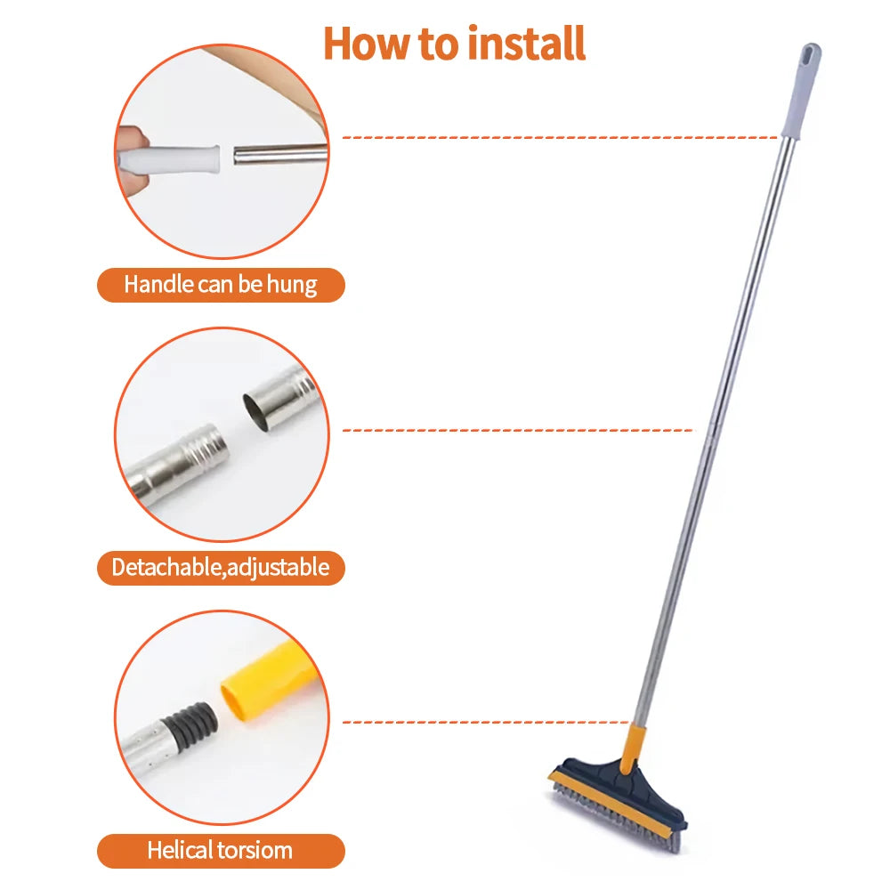 3 In 1 Cleaning Brush Cleaner Brush For Cleaning Bathroom Brush With