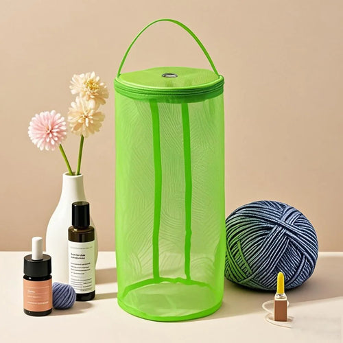 Portable Yarn Storage Bag Hollow Mesh Knitting Wool Yarn Bags Crochet