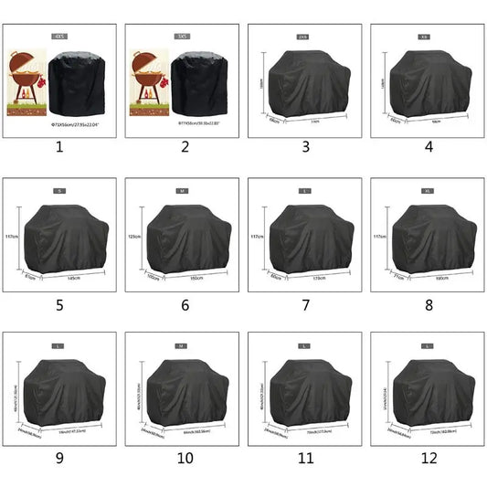 Large Size Barbecue Grill Cover, Dustproof And Waterproof Weber Heavy