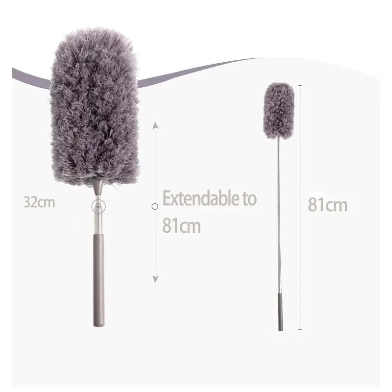 Retractable Duster Stainless Steel Long Handle Dusting Brush Car