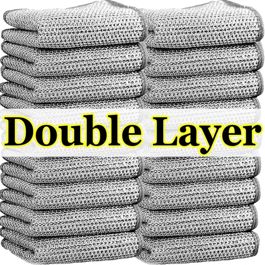 Wholesale Metal Steel Wire Rags Cloth Home Kitchen Pot Pan Dishwashing