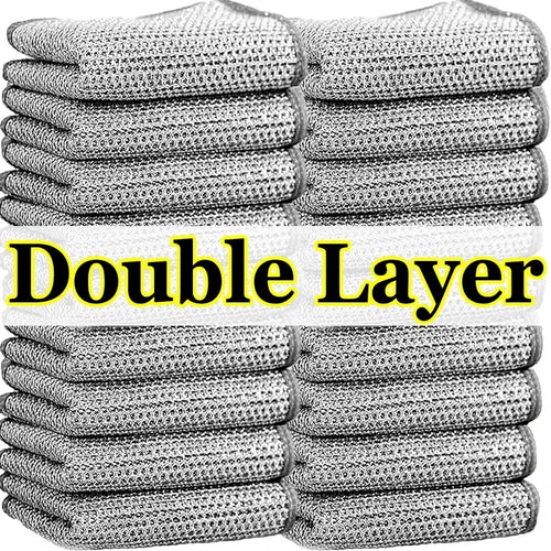 Wholesale Metal Steel Wire Rags Cloth Home Kitchen Pot Pan Dishwashing