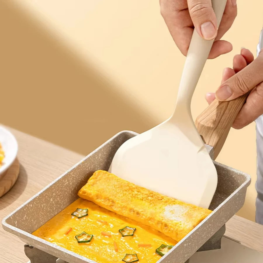 1pc silicone Heat resistant spatula household food grade non-stick