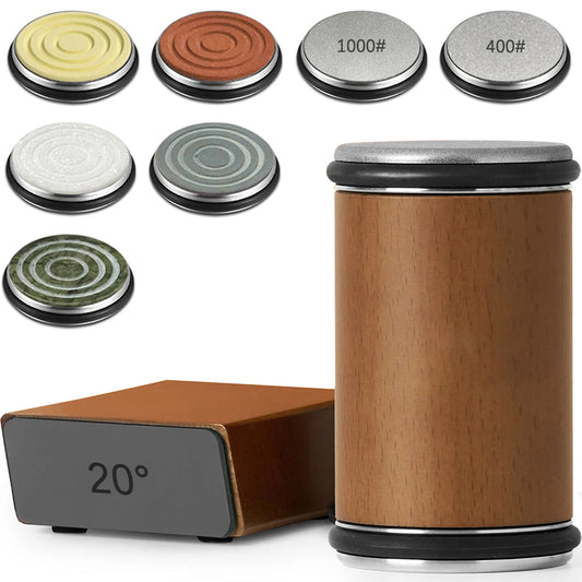 Rolling Knife Sharpener Magnetic Knife Holder Sharpening Stone 15/20