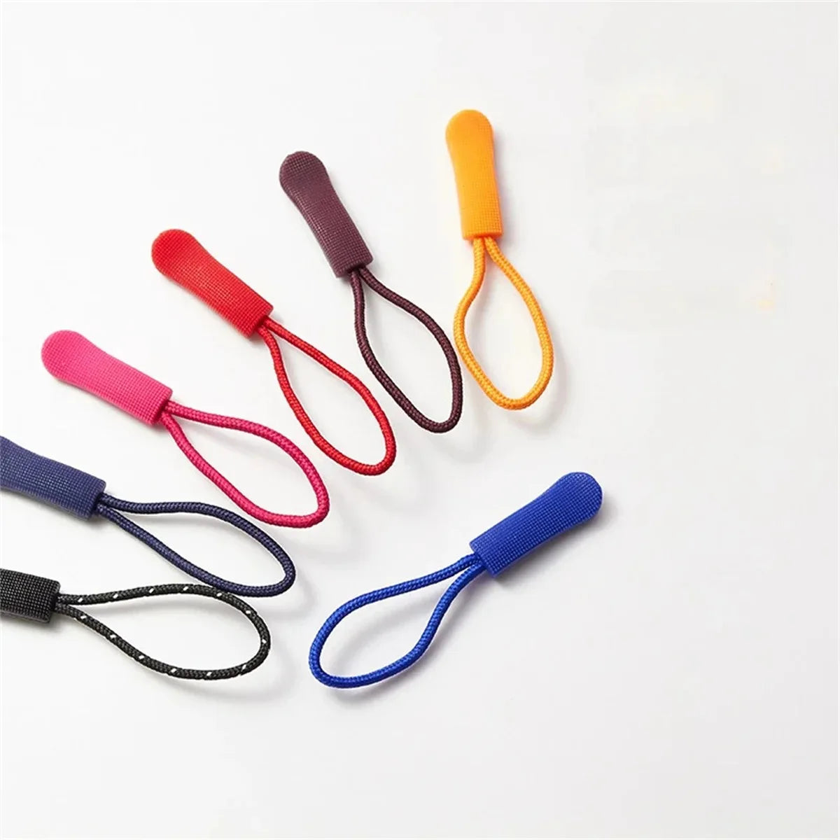 20 Pcs Zipper Tail Rope Clothing Plastic Zipper Head Zipper Rope Bag
