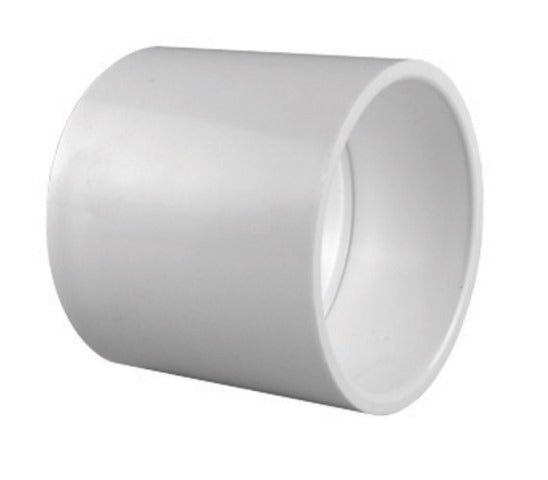 Charlotte Pipe & Foundry PVC021001600 Coupling White 2 in. SXS Sch