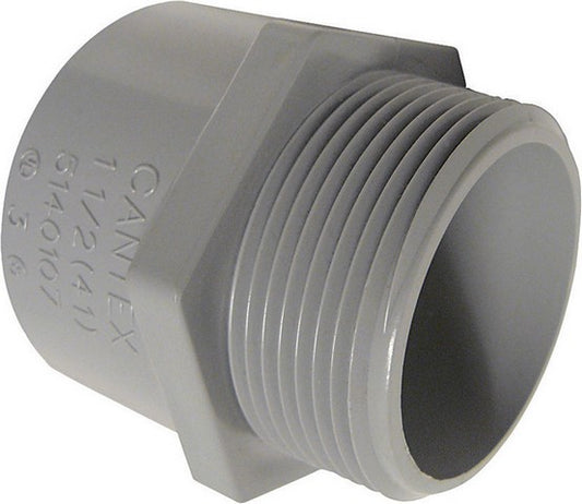 Cantex 5140106C 1.25 in. PVC Male Terminal Adapter