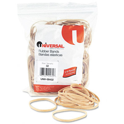 Universal 00432 Rubber Bands- Size 32- 3 x 1/8- 185 Bands/1/4lb Pack