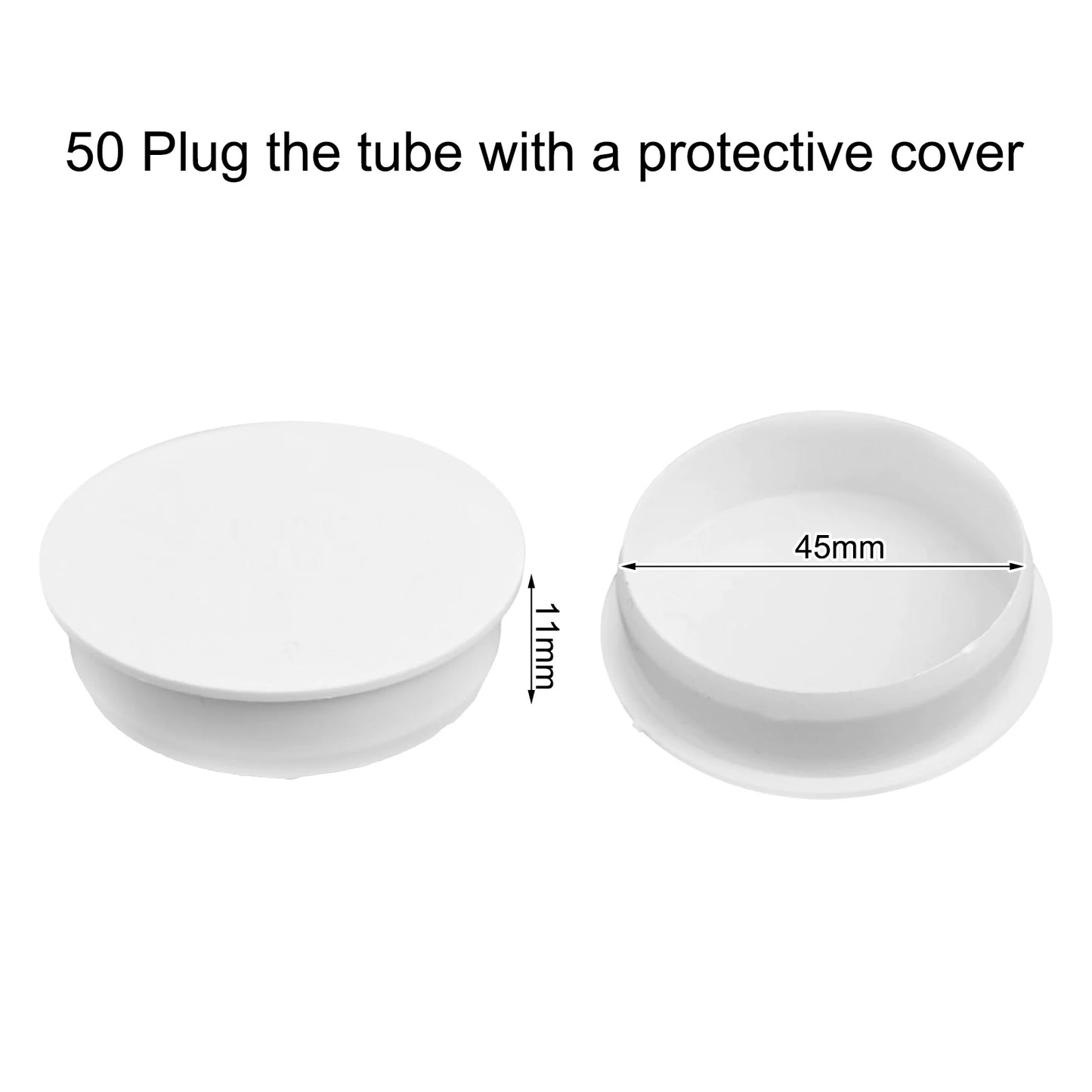 50/110/160mm PVC Inner Blocking Cap for Sewer Pipe Insert with Thickened Material to Maintain Smooth Water Flow and Block Debris