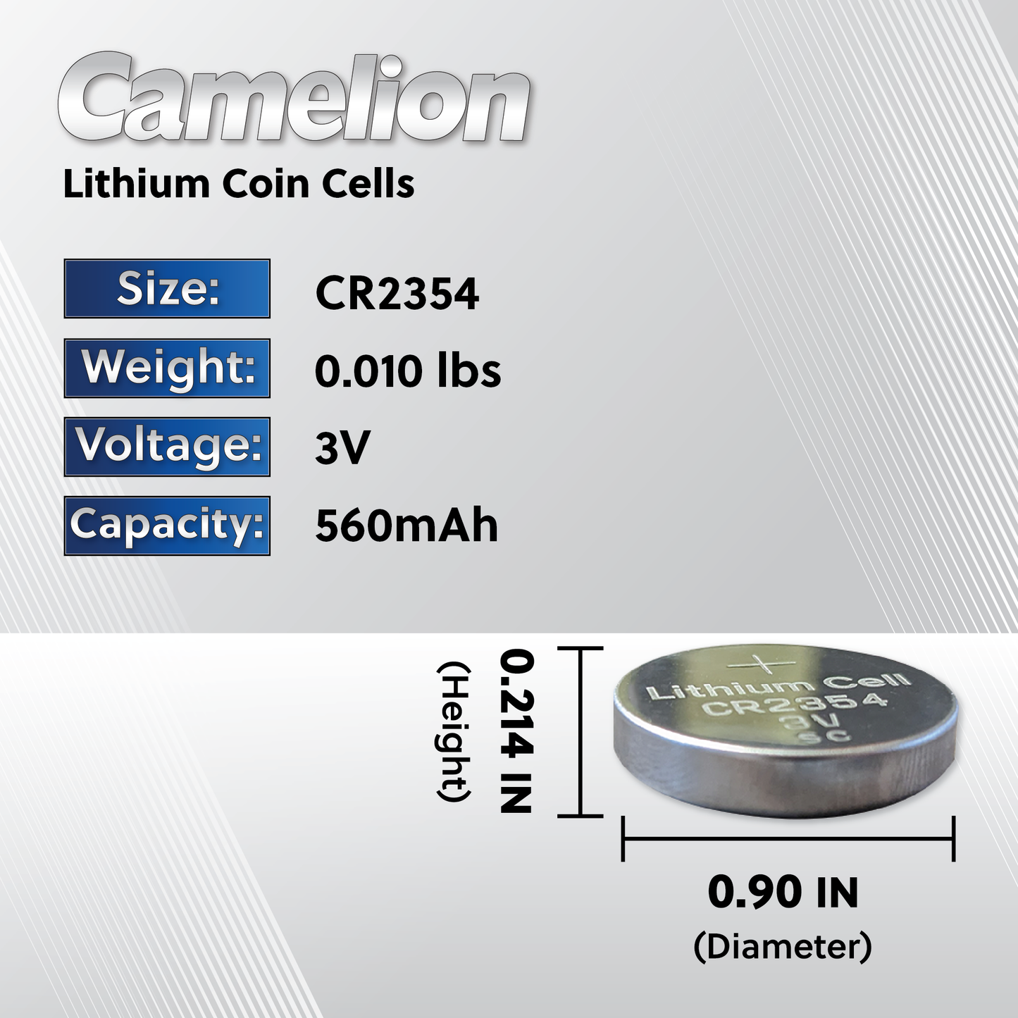 Camelion CR2354 CR 2354 | 3 Volt Lithium Primary Coin Button Cell