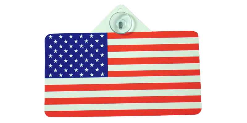 Barjan 0450421 AMERICAN FLAG SUCTION CUP