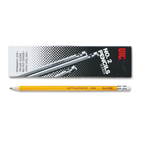 Officemate OIC66520 Officemate No. 2 Economy Woodcase Pencil  HB  Doze