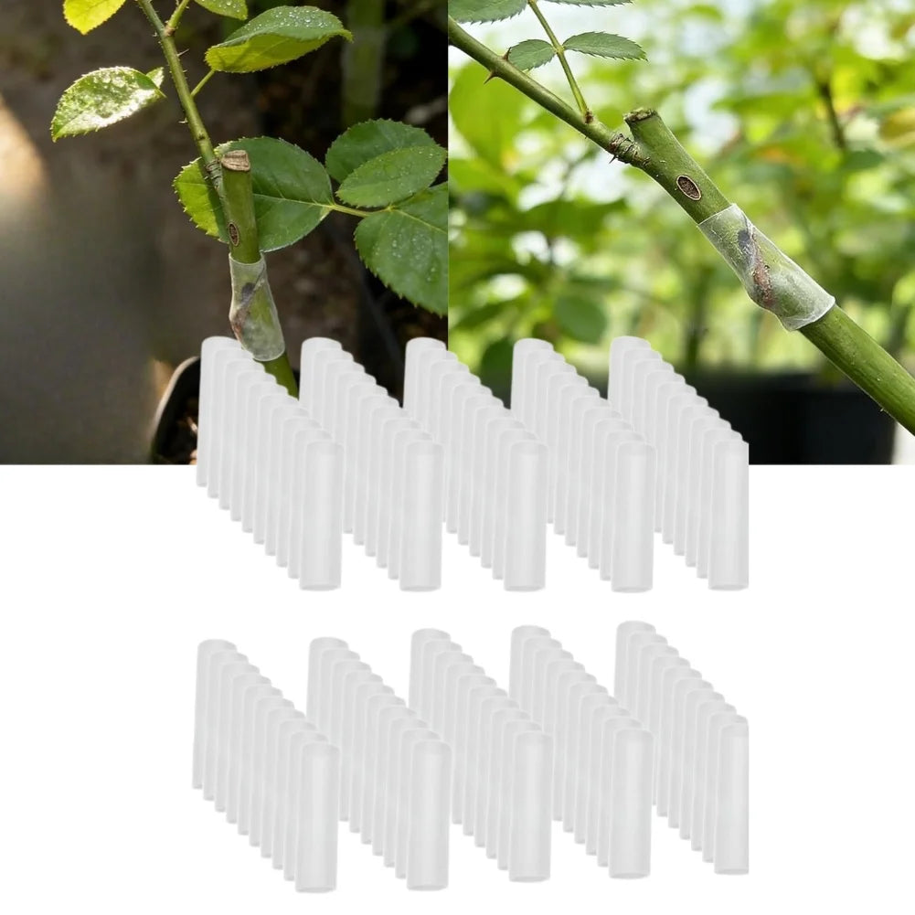Grafting Tube Silicone for Fruit Trees Vegetables Ornamental Plants - High Elastic Rebound Wear Resistant - 3.2 0.1 1 cm