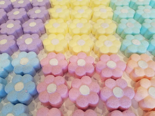 Mini Daisy Bath Bombs,Bath Bomb Flowers,Spring Baby Shower