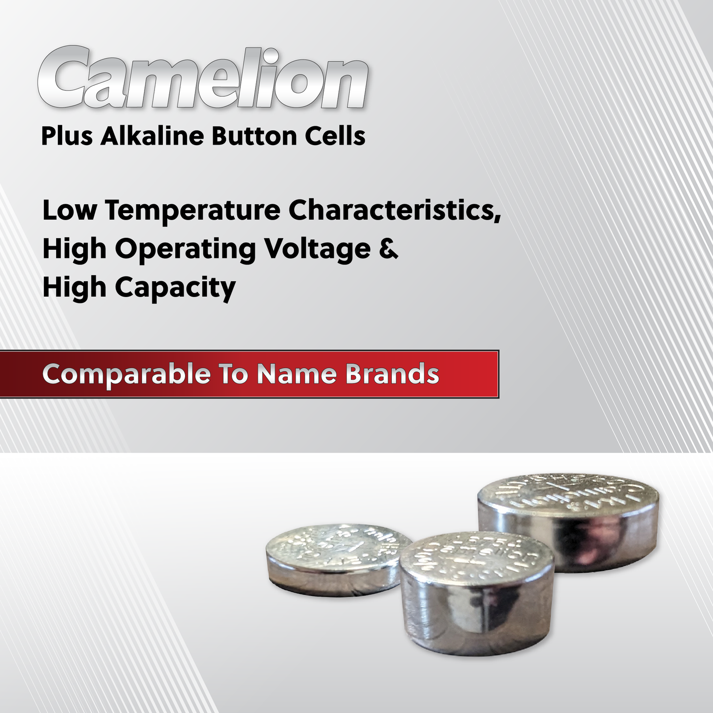 Camelion AG13 Alkaline Button Cell 20 Pack