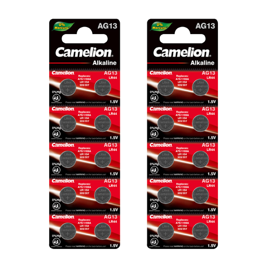 Camelion AG13 Alkaline Button Cell 20 Pack