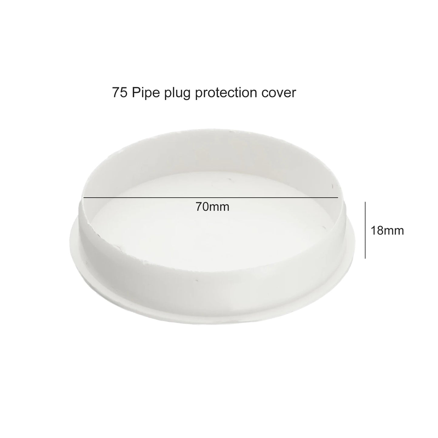 Drain Pipe Cap PVC Pipe Cap Home Plumbing Construction Plumbing User-friendly Design Crack Resistance Easy Installation Reusable