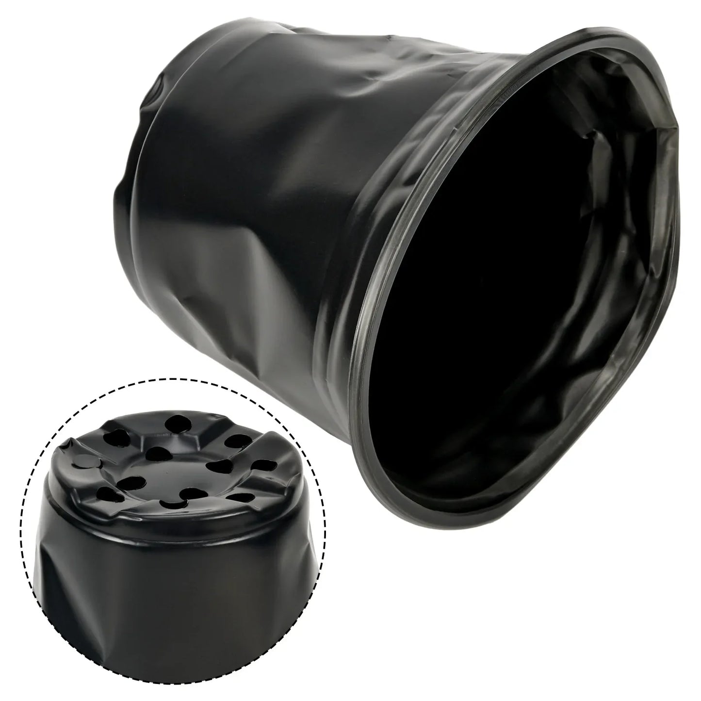 Black Plastic Flower Pot Designed for Aloe Vera Bonsai Orchid Pothos Snake Plant Succulent Herbs Mint Tulip and Daisy Plants