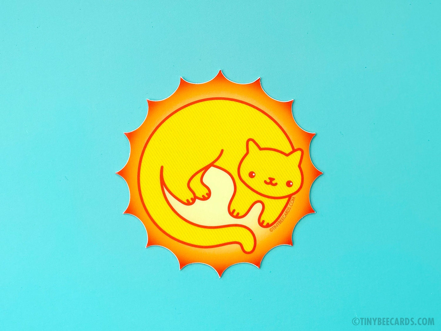 Sun Kitty Vinyl Sticker