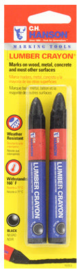 Disston 211282 Lumber Crayon, Black - Pack of 2