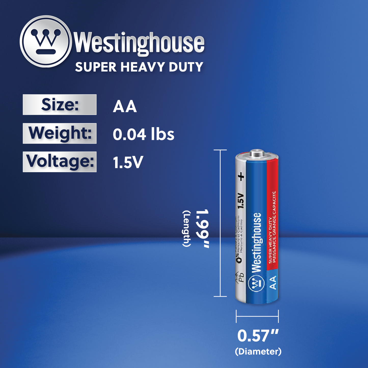 Westinghouse AA Super Heavy Duty 4pk